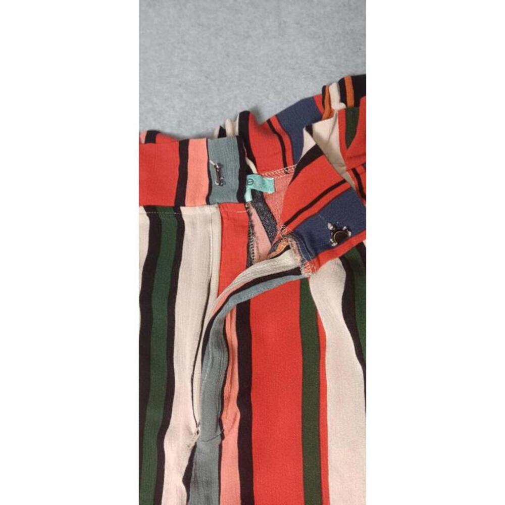 Karlie Wide Leg Pants Size Small Multicolor Stripes Flare Boho Hippie Bohemian - Picture 4 of 11